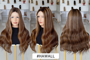 Wholesale Price European Virgin Human Hair Lace Front <b>Wig</b> with Transparent Lace 18-24 Inch Color #Hawaii - Product Image 5