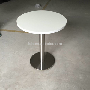 Moderna HPL materiale funky colore bianco <span class=keywords><strong>ristorante</strong></span> rotondo e rettangolo food court tabella (FOH-CY22) - Product Image 2