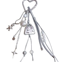 Nouveau porte-clés pendentif décoratif portable en métal tressé à la main pour sac, accessoires de mode
