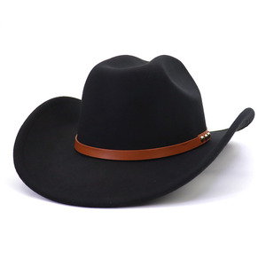 Wholesale Luxury High Quality Customize Old School Felt Bulk Australia Wool <strong>Wooly</strong> Western Vintage Cowboy Cowgirl <strong>Men</strong> <strong>Hat</strong> - Product Image 4