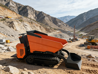 Nouveau transporteur à chenilles robuste LDC-C08, mini-chariot à chenilles en caoutchouc OEM pour la construction, l'agriculture et l'ingénierie