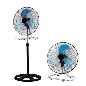 ZCHOMY Ventilador 18 inç endüstriyel ayakta Fan 3 in 1 Fan Metal bıçak ayakta salınan kaide standı Fan