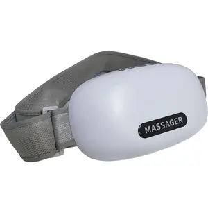 Wireless Battery Operated Jade Tourmaline Stone Waist Belly Heat Massage Device 4D 3D Kneading Rolling Slimming Massage Belt