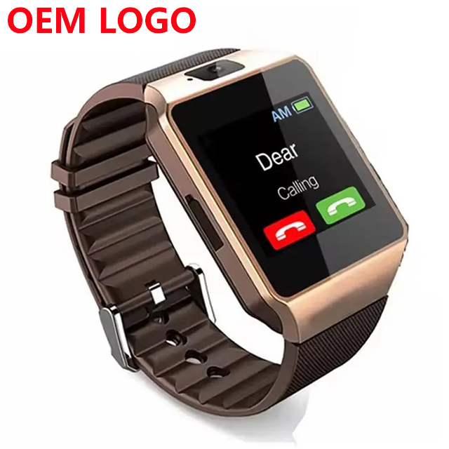 Oem Logo Dz09 Smart Watch Pedometer Mobile Phone Remote Camera Smartwatch Alarm Clock Reloj Montre Smart Watch with Sim Card