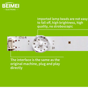 Bande de rétroéclairage <span class=keywords><strong>LED</strong></span> TV RF-AZ65008SE30-0601 A1 6LED 3V 12 pièces/ensemble pour remplacement de TV TH-65GX680C - Product Image 4