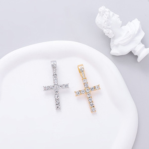Classic Simple Cross Pendant, Zircon Light Luxury Fashion Cross Necklace, Necklace Men's and Women's Jewelry - Product Image 2