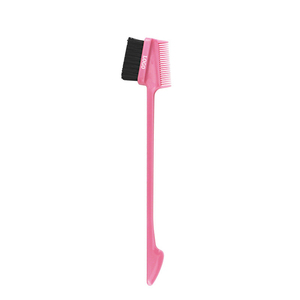 Brosse à cheveux colorée de haute qualité avec logo personnalisé, brosse à double face pour le coiffage des cheveux, brosse pour le contrôle des bords des cheveux, peignes à <span class=keywords><strong>sourcils</strong></span> - Product Image 2