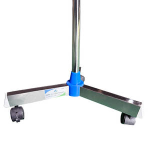 Chariot médical pour perfusion, base à roulettes universelle, mouvement flexible à 360° + frein de blocage, chariot de soins infirmiers pour hôpital, 1 an - Product Image 6