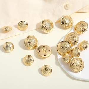 16pcs 골드 빈티지 금속 버튼 블레이저 레트로 합금 장식 황동 재봉 손잡이 생크 남성용 여성용 여름 전통 - Product Image 3