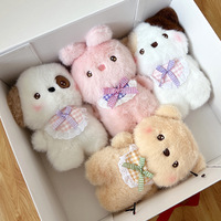 Vente directe usine : Adorable ours en peluche blanc doux de 24 cm avec cœur rouge, prix de jeu pour machine à griffes et jeux d'arcade