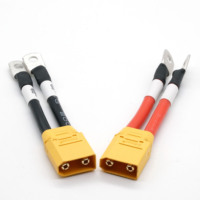 XT90 batterie au Lithium d'alimentation femelle fil en Silicone avec gaine câble adaptateur de charge pour vélo électrique
