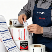 Étiquettes autocollantes personnalisées en PVC imprimées UV, écologiques et imperméables, pour le marquage des aliments et des produits de première nécessité, avec adhésif permanent