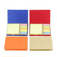 Kit de notes autocollantes personnalisées de haute qualité, blocs-notes autocollants colorés avec étui rigide pour cadeaux promotionnels d'entreprise