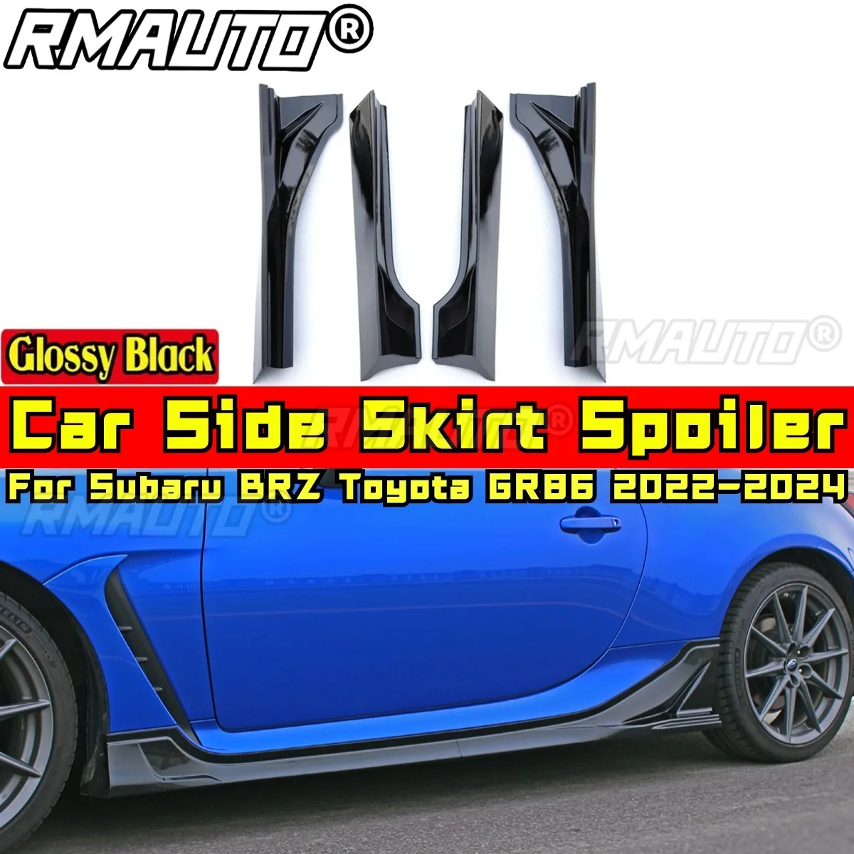 トヨタGR86 / スバルBRZ サイドスカート スバルBRZトヨタGR862022-2024ボディキットカーサイドスカートリップ