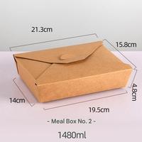 Contenants alimentaires en papier kraft jetables, imperméables, portables et écologiques pour nouilles, aliments pour bébés, salades de fruits, poulet frit