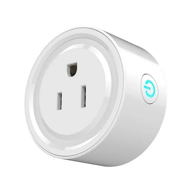 SLS 16A Mini Tuya WiFi Smart Plug US Type Socket Energy Monitor Timing Works Alexa Google Home Smart Life App White 1 Year