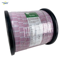 Cable Plano UL20080 con Clasificación de Temperatura 80, 99.9% Cobre Trenzado Puro, Aislamiento de PVC Codificado por Colores, 300V 28AWG