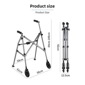 Многофункциональный Новый алюминиевый сплав, подъемные складные ходунки, противоскользящие вспомогательные костыли для здоровья, вспомогательные ходьба - Product Image 6