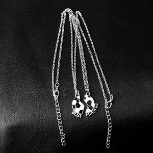 Csja — collier bestami <span class=keywords><strong>BFF</strong></span> noir pour garçons, bijoux d'amitié, vente en gros, chaîne de Football pour 2, G1420 - Product Image 2