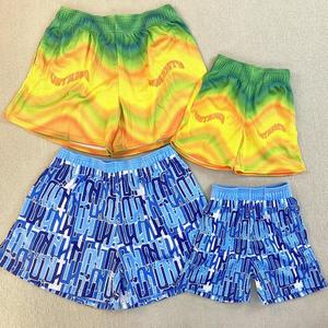 Abbigliamento da spiaggia personalizzato genitore-figlio padre figlio Quick Dry costume da bagno da uomo pantaloncini da spiaggia pantaloncini da spiaggia genitore-figlio indossare pantaloncini in rete - Product Image 3