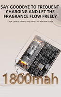 Diffuseur de parfum léger de Machine de parfum électrique de nébuliseur ultrasonique portatif pour l'huile essentielle anhydre d'arome d'air d'hôtel à la maison