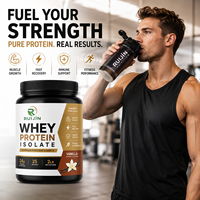 Isolat de protéines de lactosérum à la vanille, poudre riche en protéines, récupération musculaire, masse maigre, fitness, musculation, complément alimentaire, 2 lb, 24 g, qualité supérieure