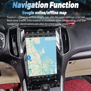 Android 13 8+256 Go Qualcom pour <span class=keywords><strong>Ford</strong></span> <span class=keywords><strong>Edge</strong></span> 2015-2019 Lecteur multimédia de voiture Écran Tesla Radio Audio Stéréo Autoradio GPS Unité principale - Product Image 5