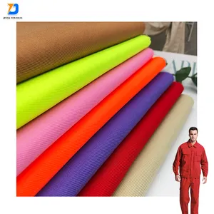 JINDA TEXTILES Factory Wholesale T/C 80 20 235gsm Poly Cotton Drill Courier Workwear Uniform Material TC Twill