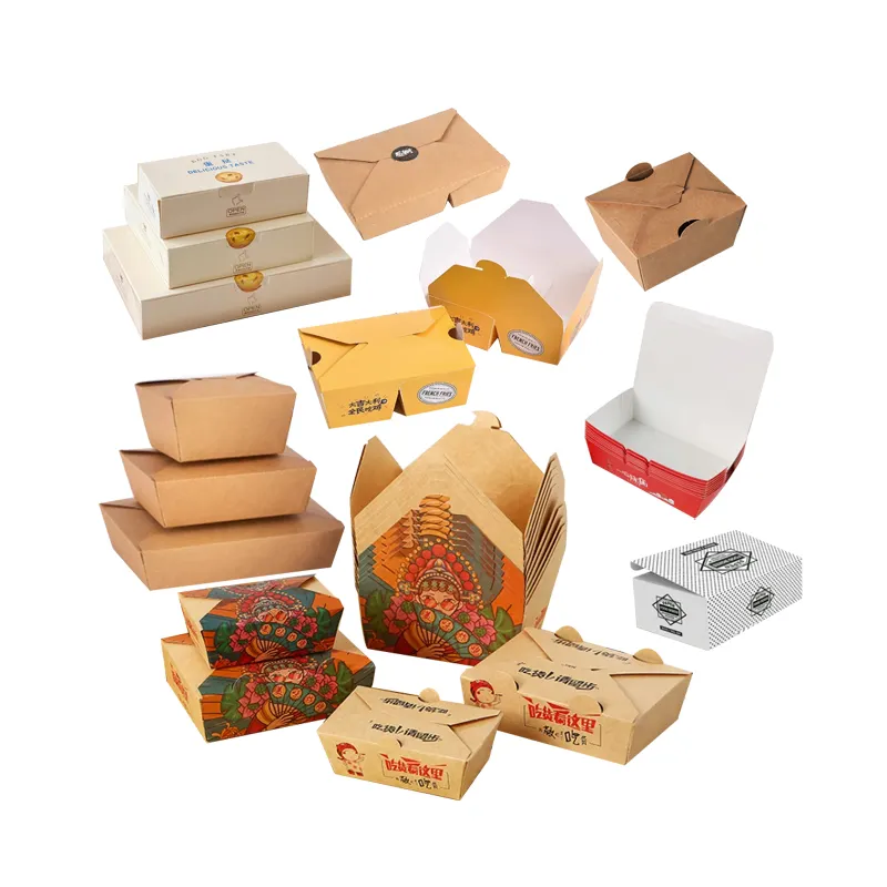 Automatic Disposable Paper Lunch Boxes Erecting Forming Machines Food Box Carton Making Machine