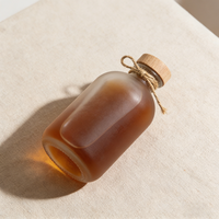 Bouteille en verre ronde vide de 250 ml, 375 ml, 500 ml, pour boissons, liqueur, jus, vin, vodka, avec bouchons, très vendue