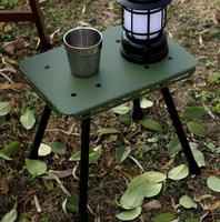Table de camping pliable en aluminium ultralégère SOLO WILD, mini table pliante pour l'extérieur, mobilier de camping portable