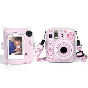 Ensemble de 3 étuis transparents en cristal avec pochette pour appareil photo <span class=keywords><strong>Fujifilm</strong></span> Mini13 uniquement - Product Image 3