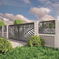 Dekorative Schmiedeeiserne Sichtschutz-Zaunpaneele Modernes Geschnitztes Design Rostbeständige Apartment-Geländer Treppen-Balkon-Terrassen-Außenausstattung