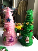 Décoration fête vacances approvisionnement plume arbre grand blanc rouge plume arbre de noël pour ornement de noël