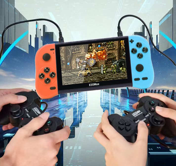 New Coming Handheld Game Player X50 Max Classic Games 5.1 Inch Game Console