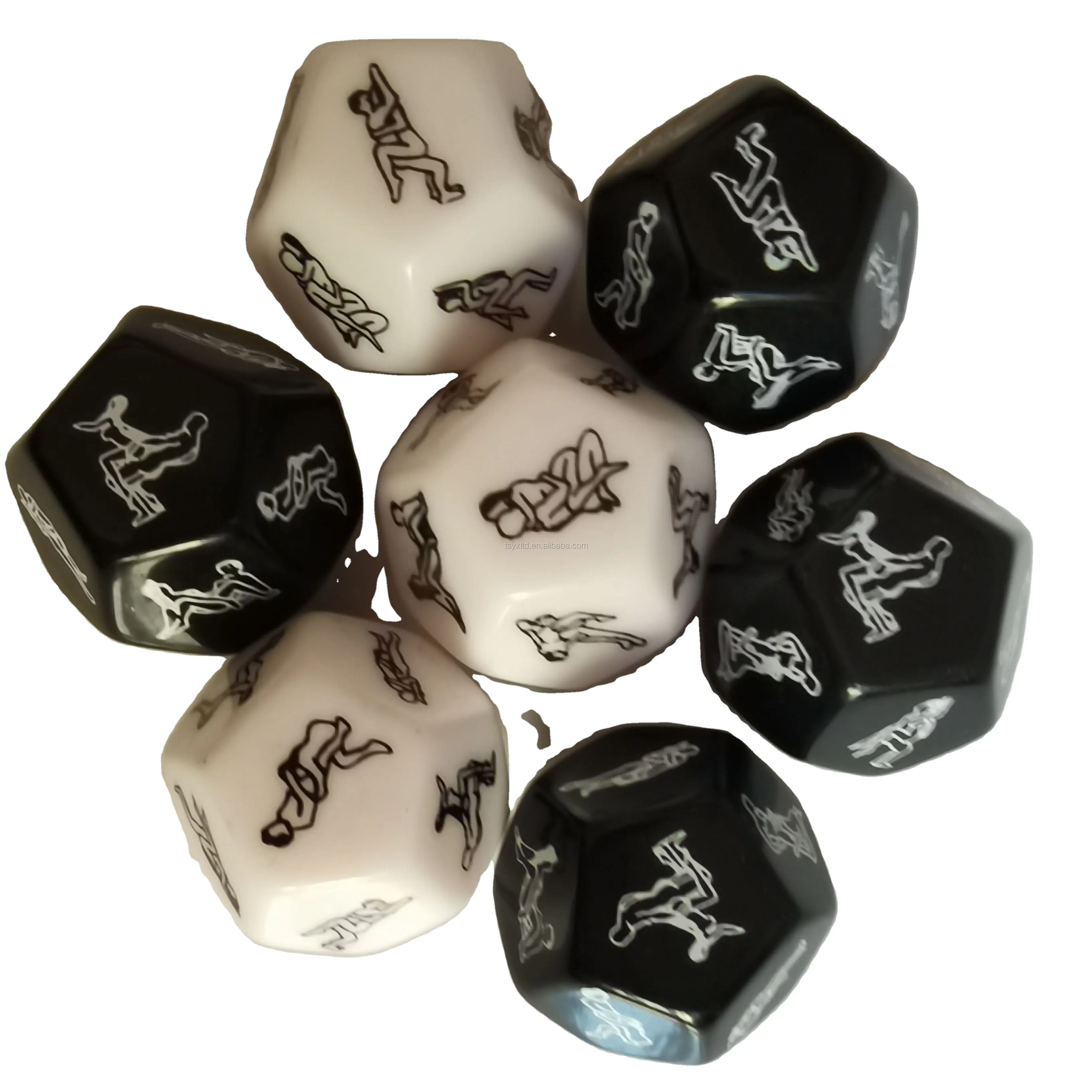 Set Game Game 7Pc Rpg Plastik Dadu Kasino D4 D6 D8 D10 D12 D20 Set Dadu Polihedral Rpg 16Mm Dadu Logo Pencetakan Transfer Panas