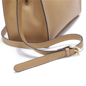 Bolso pequeño con logotipo personalizado para Mujer, bolsa de mano con cremallera de Cuero sintético vegano, ZB517 - Product Image 5