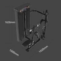 Máquina de remo sentado con carga de pin para gimnasio comercial, entrenamiento de espalda, para centro de fitness