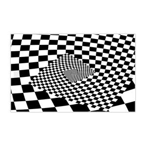 Tapis géométrique moderne à carreaux, imitation cachemire, pour salon, chambre à coucher, H-143, impression personnalisable - Product Image 4