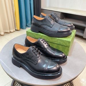 Zapatos Oxford Retro Casuales de Negocios con Cordones y Parte Superior de Malla Flexible Antideslizante - Product Image 4