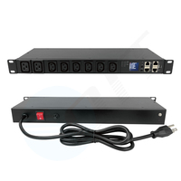 8 ports 15A Data Center Network Rack Mount Remote Smart PDU Cabinet Power Distribution Unit PDU Socket