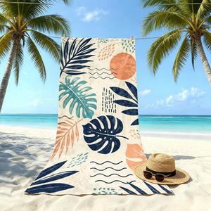 Factory Promotional Print Logo Fast Quick Drying Microfiber Business Gift <b>Microfibre</b> Custom <b>Beach</b> <b>Towels</b> - Product Image 1