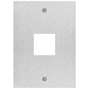 Piastra in acciaio con foro per lettore 4X4, lunghezza 12,2 pollici, altezza 6,6 pollici, accessorio per cablaggio - Product Image 1