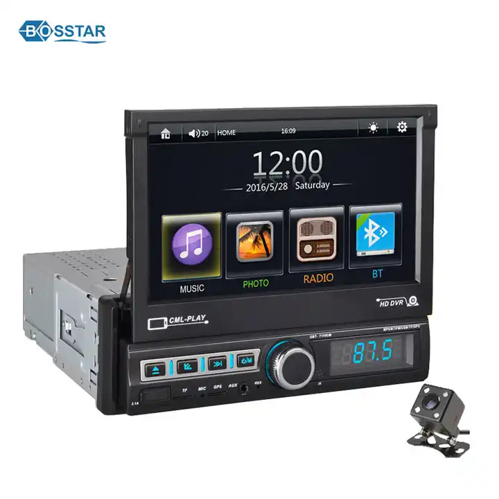 Universal 1 DIN Android 10 Car Radio Autoradio 7' Retractable Touch Screen  GPS WiFi Bt FM RDS Aux Stereo Auto Radio - China Car MP5 Player, 7 Inch MP5