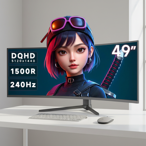 Compre un <span class=keywords><strong>Monitor</strong></span> de Computadora Curvo de 49 <span class=keywords><strong>Pulgadas</strong></span>, <span class=keywords><strong>Monitor</strong></span> Curvo para Oficina, <span class=keywords><strong>Monitor</strong></span> para Juegos de 49 <span class=keywords><strong>Pulgadas</strong></span> - Product Image 1