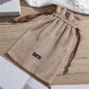 Riciclabile Logo personalizzato morbido lusso velluto parrucca marsupio borsa di lusso borsa di velluto sacchetto di polvere con nastro per borse polvere - Product Image 5