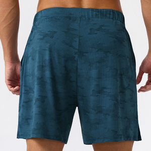 Short de sport imprimé d'été pour hommes avec poches intérieures, adapté au sport, à la course et aux activités de fitness à séchage rapide pour hommes - Product Image 3