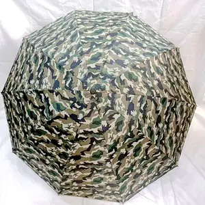 DD2000 New Arrival Big 3 Fold 10K Camo Rain Gear Vara Guarda-chuvas UPF 50 Sun Protect Vinyl Print Camouflage Umbrella