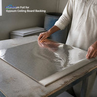 Film réfléchissant en aluminium PET avec support en feuille d'aluminium pour panneaux de plafond en plâtre, largeur et épaisseur personnalisées