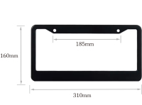 Couvercle de support de cadre de plaque d'immatriculation de voiture avec logo personnalisé en alliage de zinc et matériau à LED Cadres de plaque d'immatriculation personnalisés